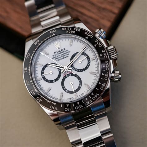 rolex stainless daytona white dial women|126500ln.